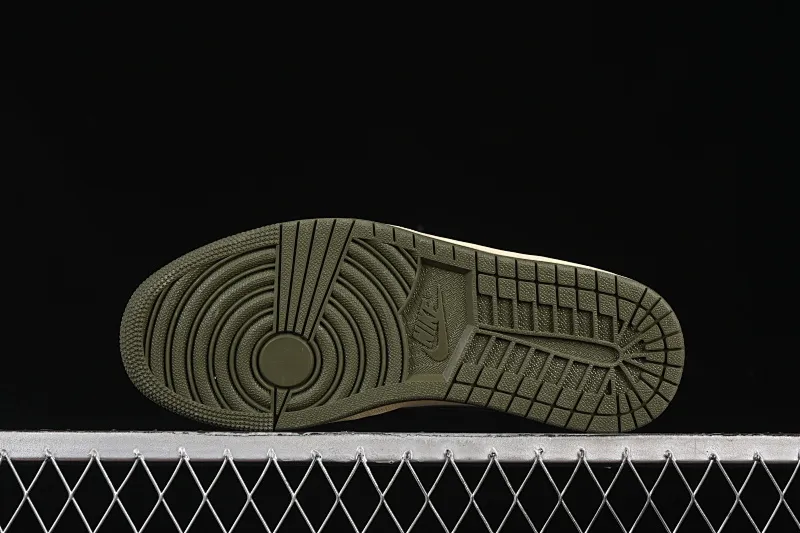 All categories Air Jordan Jordan series basketball shoes Air Jordan 1 Low Air Jordan 1 Low AJ1 Joe 1 army green and white low-top cultural and leisure sports sneakers DC0774-122